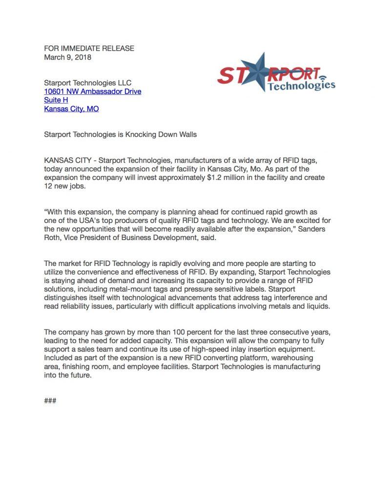 Starport Technologies is Knocking Down Walls!