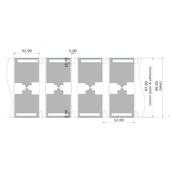 3.85 x 1.65 Poly Foam RFID On-Metal Label