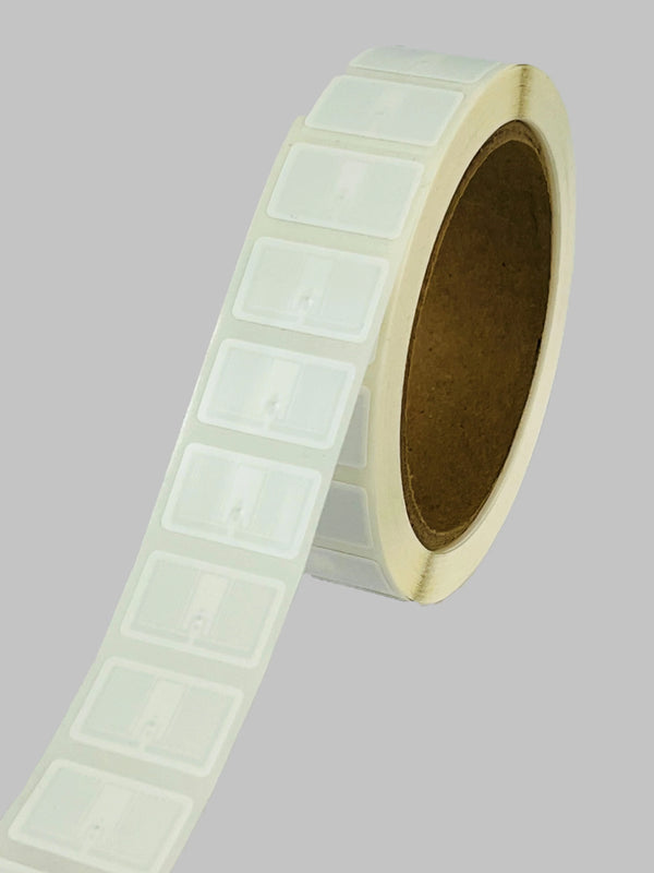 0.945" x 0.551" Poly Paper RFID Label - 1" Core - 2500 Labels / Roll - Desktop